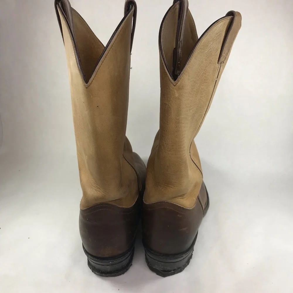 Chippewa Mens Size 11.5D Brown Leather Cowboy Boots USA
